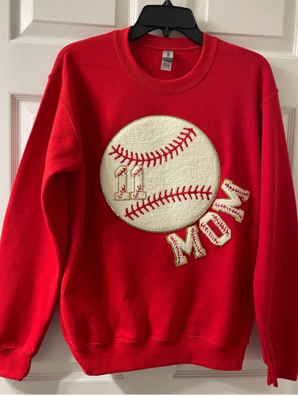 S Baseball Mom Sweatshirt Custom #11